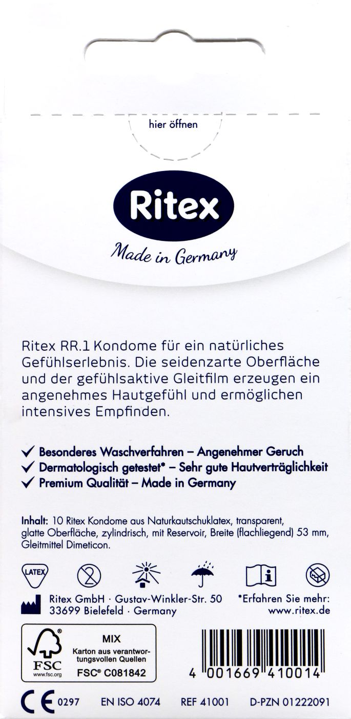Ritex RR.1 Kondome -10 Stück Ritex RR.1 Kondome -10 Stück