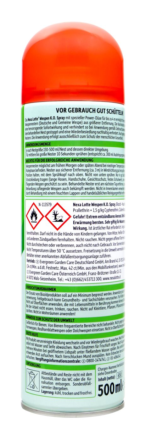 Nexa Lotte Wespen K.O. Spray - 0,5 l Nexa Lotte Wespen K.O. Spray - 0,5 l