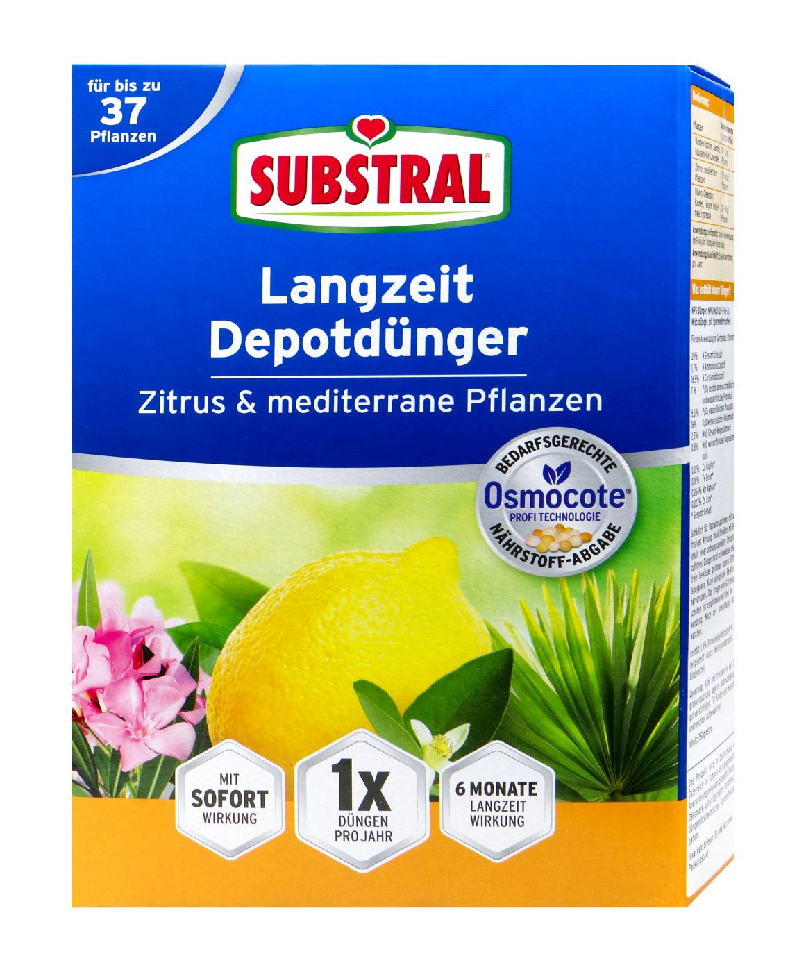 Substral Naturen Langzeitdünger Zitrus- und mediterrane Pflanzen - 750 g Substral Naturen Langzeitdünger Zitrus- und mediterrane Pflanzen - 750 g