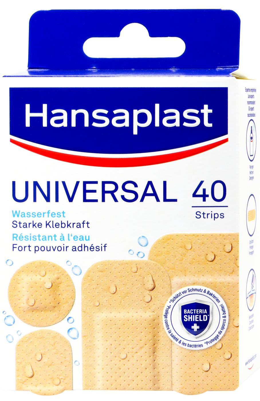 Hansaplast Universal Water Resistant Strips - 40 Stück Hansaplast Universal Water Resistant Strips - 40 Stück