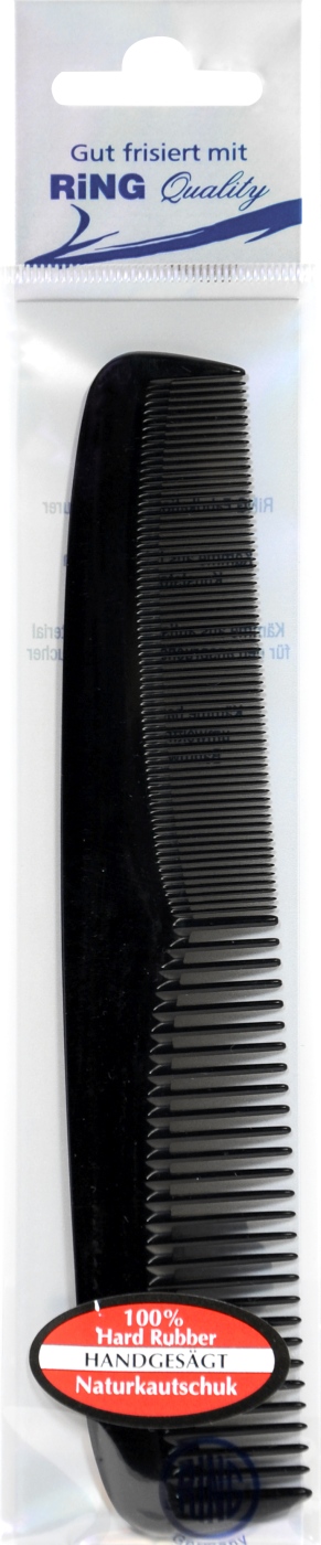 Damenkamm Naturkautschuk Schwarz - 207 mm Damenkamm Naturkautschuk Schwarz - 207 mm