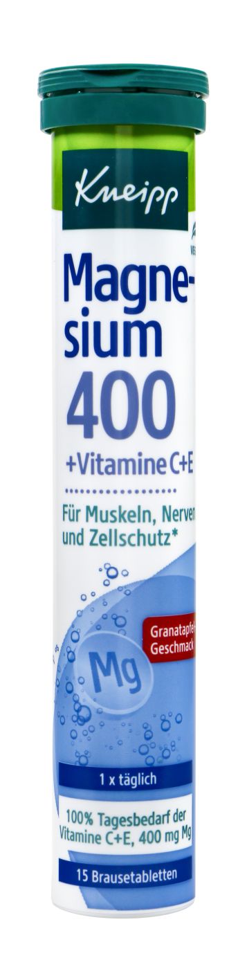 Kneipp Magnesium 400 + C + E Brausetabletten - 15 Stück Kneipp Magnesium 400 + C + E Brausetabletten - 15 Stück