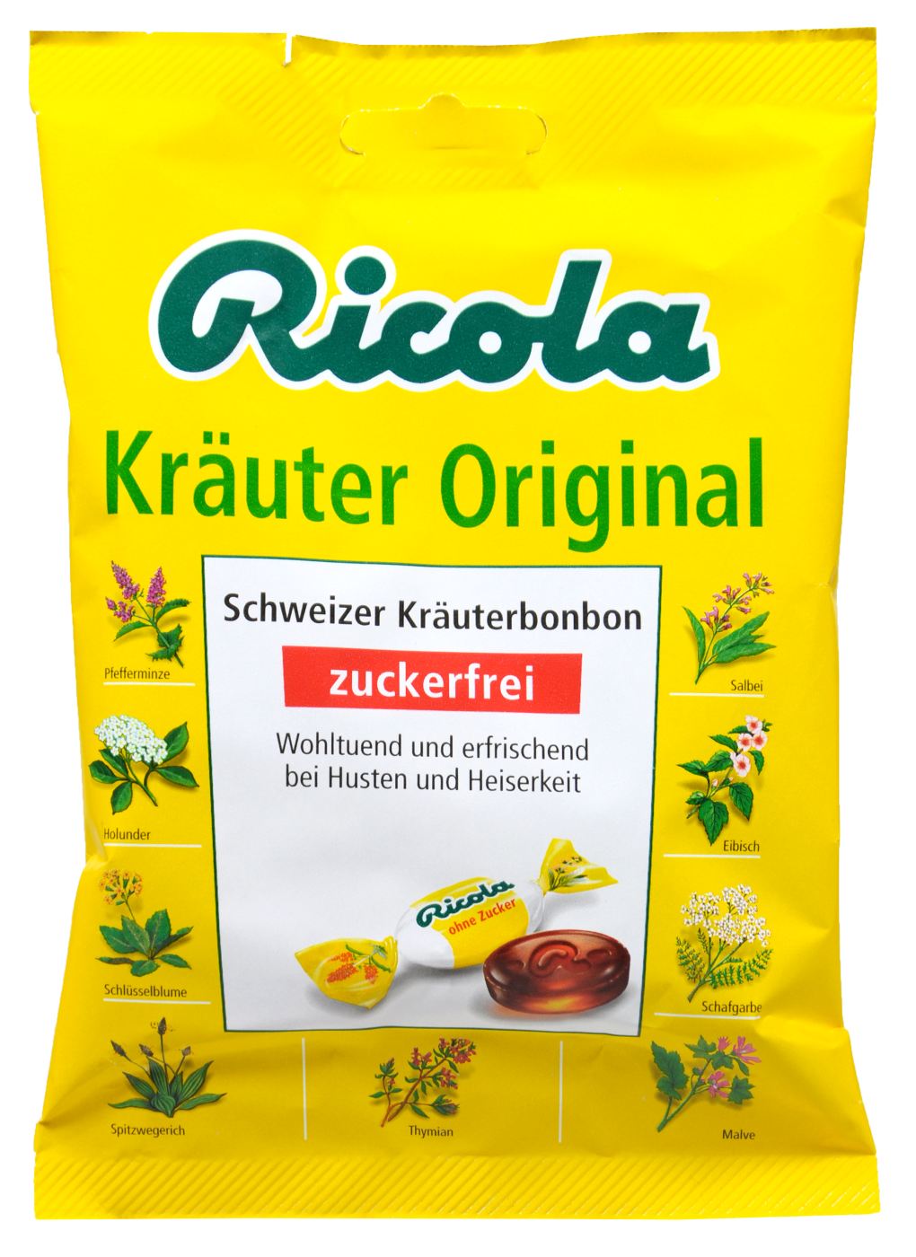 Ricola Kräuterzucker Zuckerfrei - 75 g Ricola Kräuterzucker Zuckerfrei - 75 g