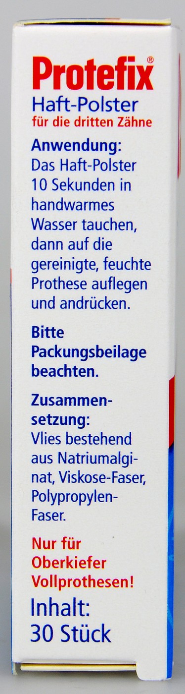Protefix Haftpolster Oberkiefer - 30 Stück Protefix Haftpolster Oberkiefer - 30 Stück