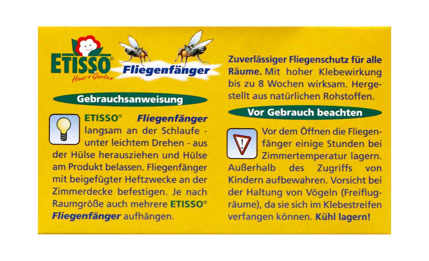 Etisso Fliegenfänger - 4 Stück Etisso Fliegenfänger - 4 Stück