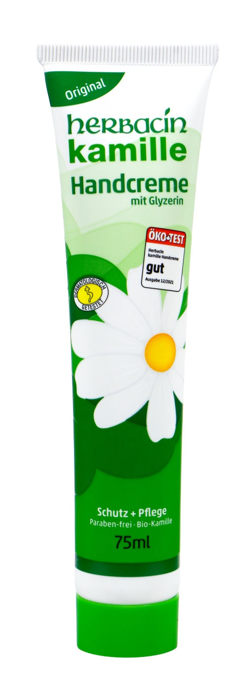 Herbacin Kamille Handcreme mit Glyzerin Tube - 75 ml Herbacin Kamille Handcreme mit Glyzerin Tube - 75 ml