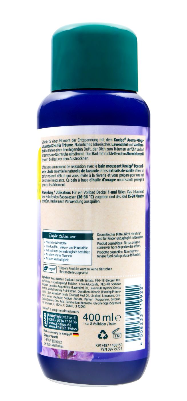 Kneipp Aroma Pflegeschaumbad Zeit für Träume - 400 ml Kneipp Aroma Pflegeschaumbad Zeit für Träume - 400 ml