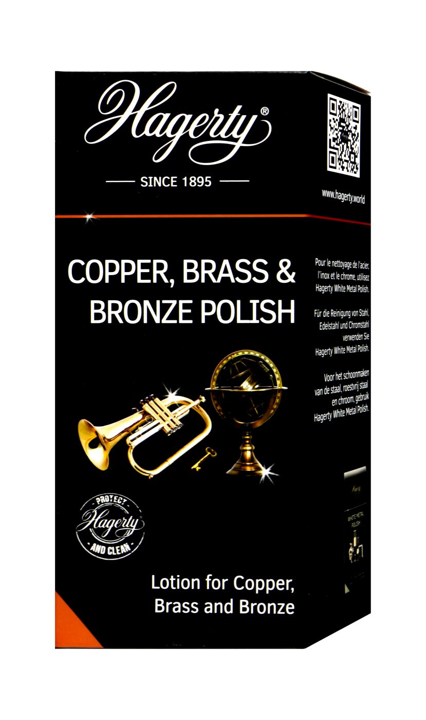 Hagerty Copper, Brass & Bronze Polish - Politur für Kupfer-, Messing- und Bronze - 250 ml