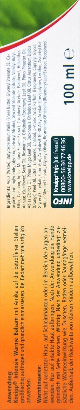 Kneipp Wärmebalsam mit Arnika - 100 g Kneipp Wärmebalsam mit Arnika - 100 g