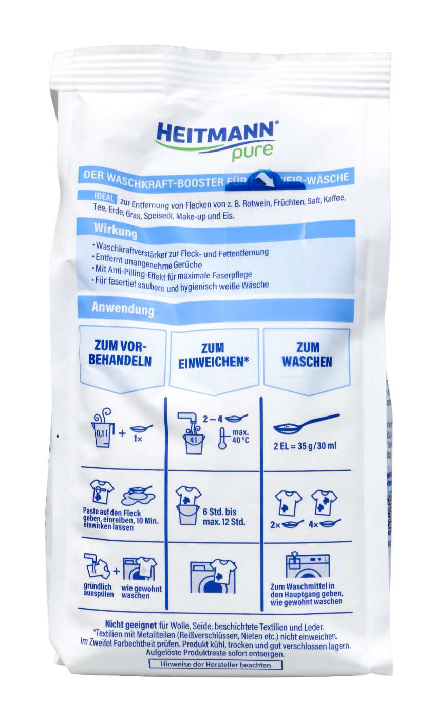 Heitmann Pure Oxi Power-Weiss - Fleckenlöser - 475 g