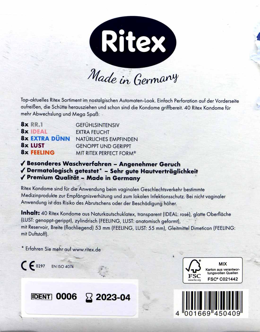 Ritex Kondomautomat Mix - 40 Stück Ritex Kondomautomat Mix - 40 Stück