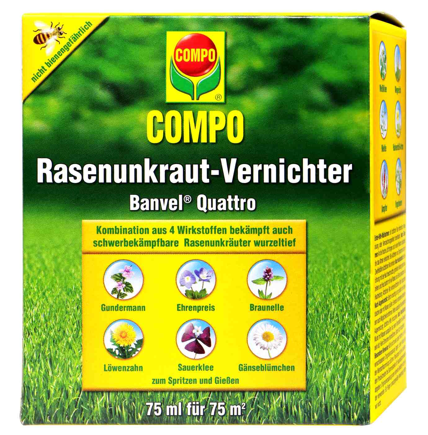 Compo Rasenunkraut-Vernichter Banvel Quattro - 75 ml Compo Rasenunkraut-Vernichter Banvel Quattro - 75 ml