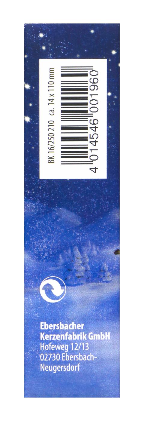 EWA Baumkerzen Rot 16 / 250 - 16 Stück