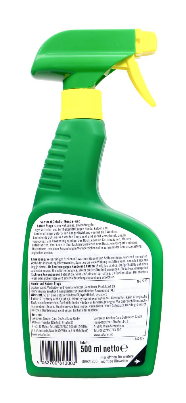 Substral Celaflor Hunde und Katzen Stopp - 0,5 l Substral Celaflor Hunde und Katzen Stopp - 0,5 l