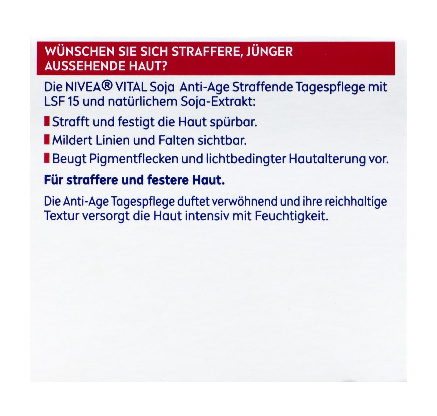 Nivea Vital Soja Straffende Tagespflege LSF15 - 50 ml Nivea Vital Soja Straffende Tagespflege LSF15 - 50 ml