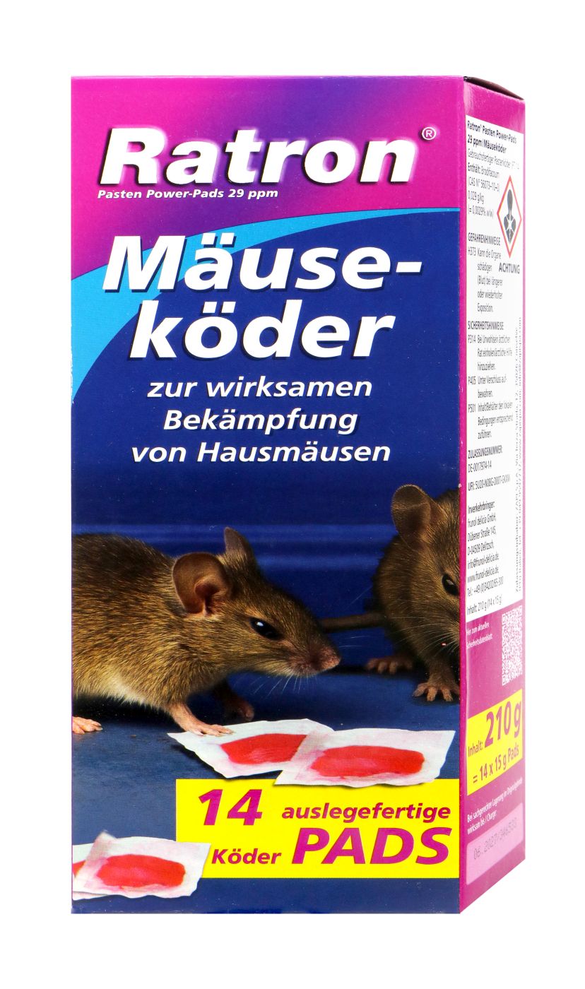 Ratron Mäuseköder Pasten Power Pads 29 ppm - 210 g Ratron Mäuseköder Pasten Power Pads 29 ppm - 210 g