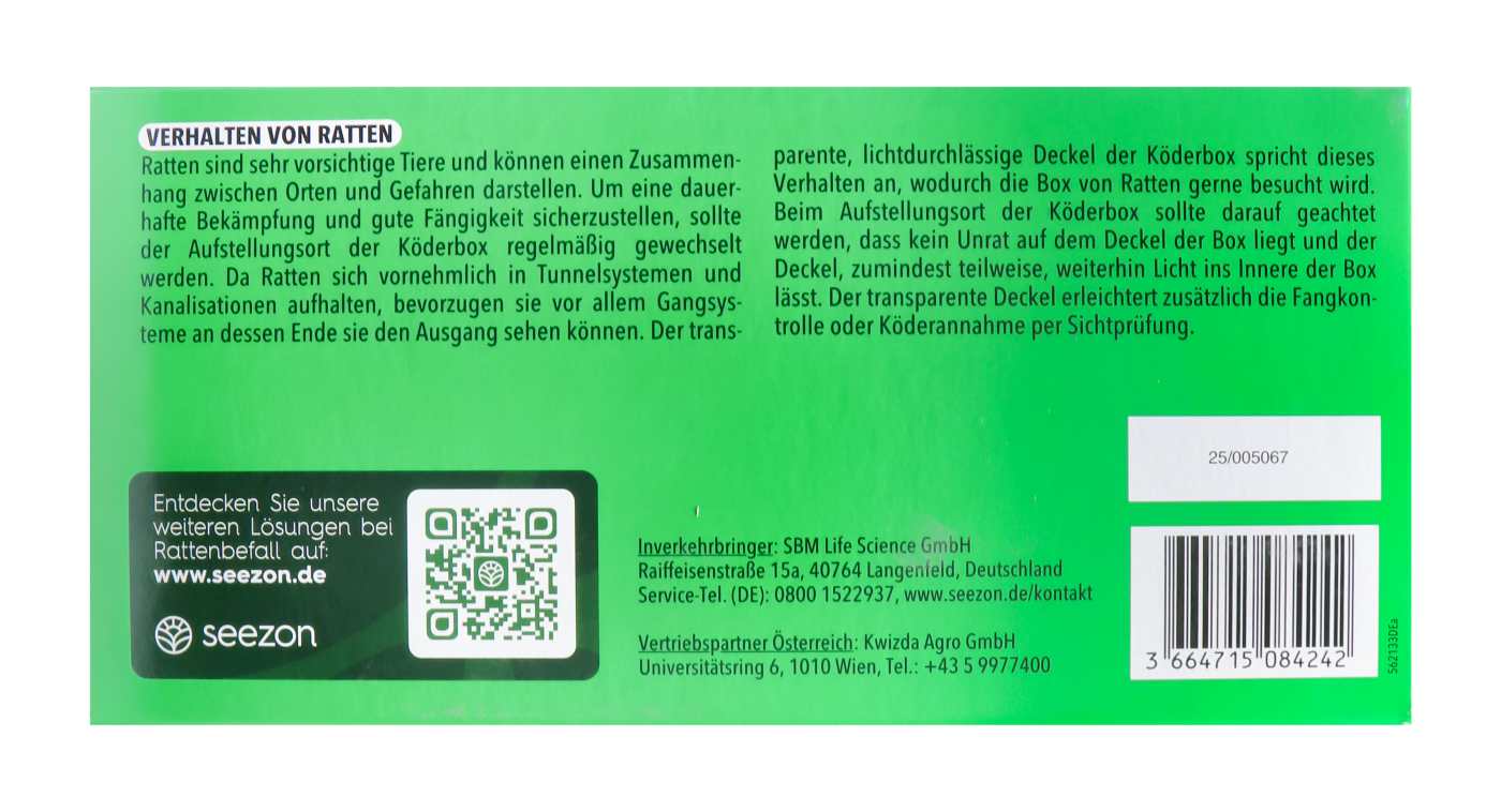 Protect Home Rattenköderbox + Schlagfalle - 1 Stück Protect Home Rattenköderbox + Schlagfalle - 1 Stück