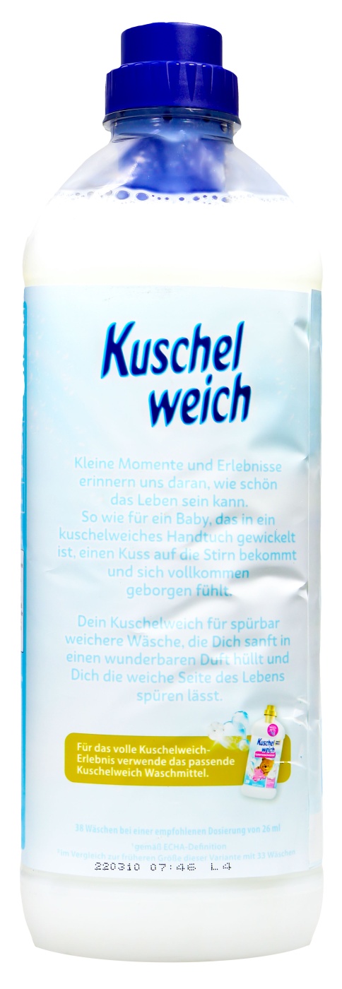 Kuschelweich Sanft & Mild 38 Waschladungen - 1 l Kuschelweich Sanft & Mild 38 Waschladungen - 1 l