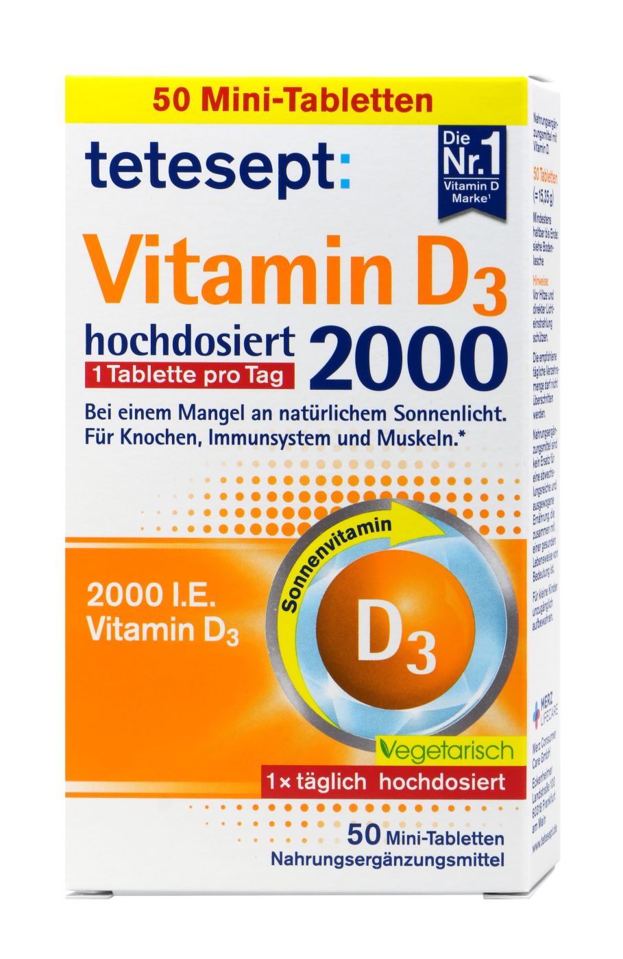 Tetesept Vitamin D3 2000 - 50 Stück Tetesept Vitamin D3 2000 - 50 Stück