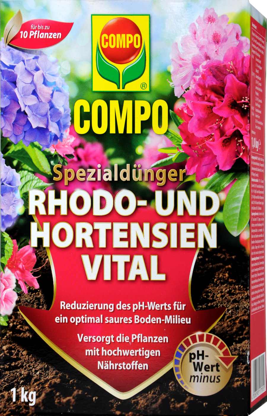 Compo Spezialdünger Rhodo- und Hortensien Vital - 1 kg Compo Spezialdünger Rhodo- und Hortensien Vital - 1 kg