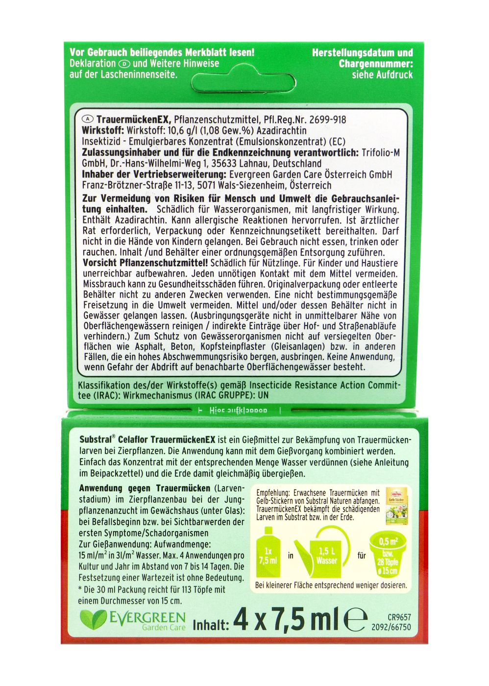 SUBSTRAL TrauermückenEX Schädlingsfrei Careo ECO - 4 x 7,5 ml SUBSTRAL TrauermückenEX Schädlingsfrei Careo ECO - 4 x 7,5 ml