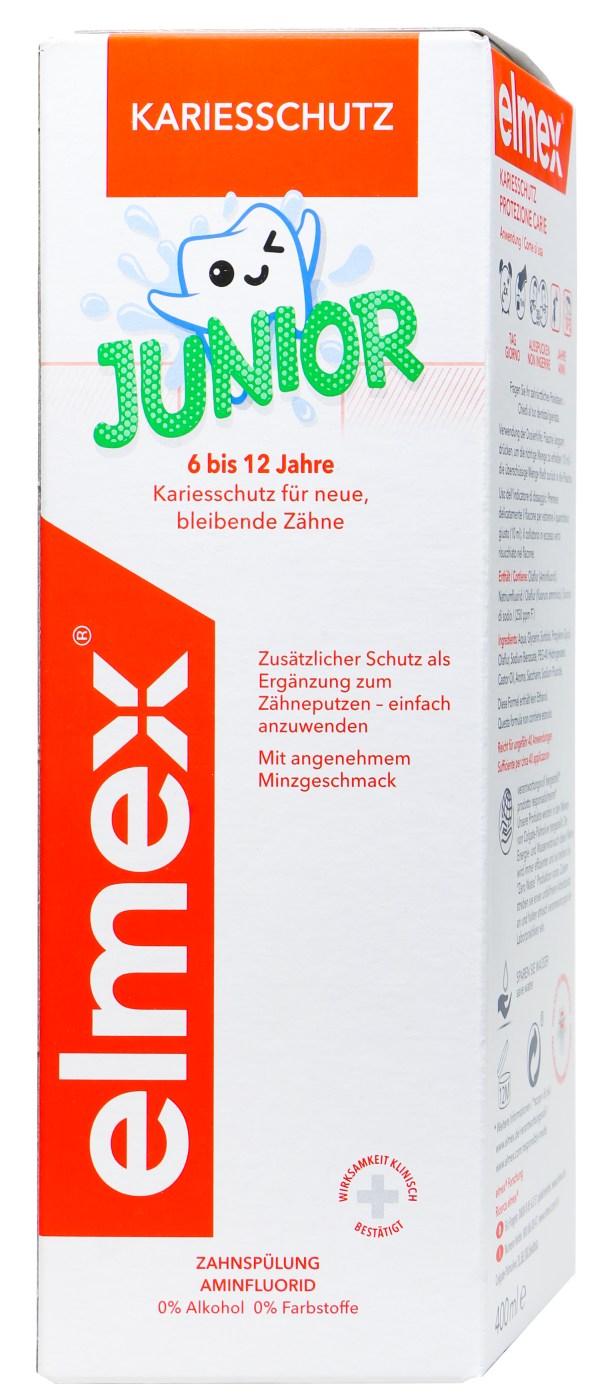 Elmex Zahnspülung Junior ohne Alkohol - 400 ml Elmex Zahnspülung Junior ohne Alkohol - 400 ml