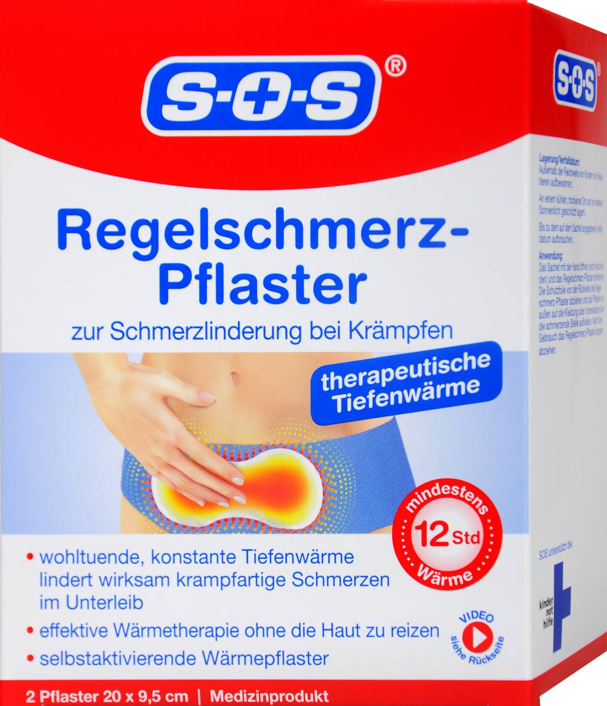 SOS Regel-Schmerz-Pflaster - 2 Stück SOS Regel-Schmerz-Pflaster - 2 Stück