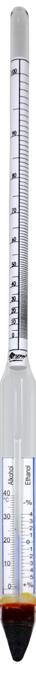 Arauner Alkoholmeter mit Thermometer Arauner Alkoholmeter mit Thermometer