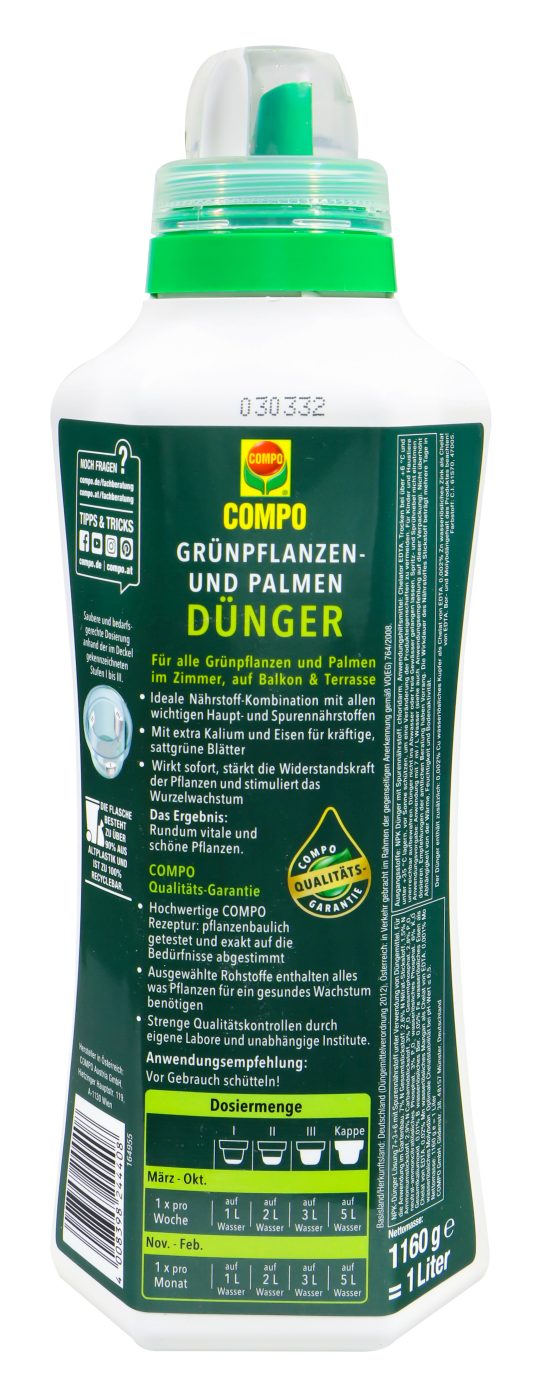 Compo Grünpflanzen- und Palmendünger - 1 l Compo Grünpflanzen- und Palmendünger - 1 l