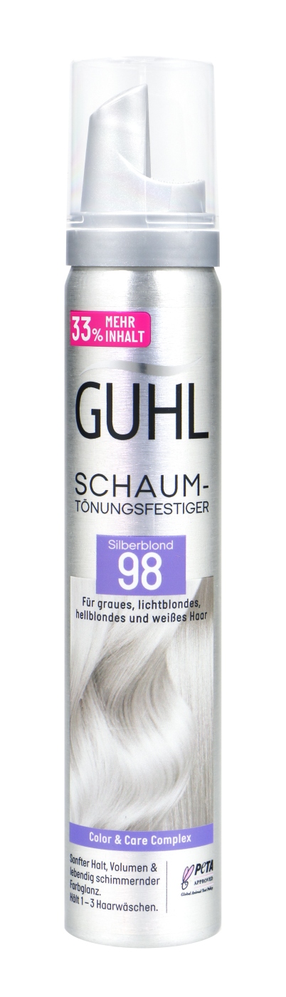 Guhl Schaum-Tönungsfestiger 98 Silberblond - 100 ml Guhl Schaum-Tönungsfestiger 98 Silberblond - 100 ml