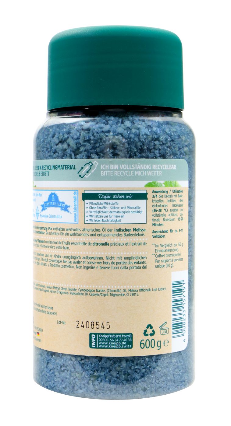 Kneipp Badekristalle Entspannung PUR - 600 g Kneipp Badekristalle Entspannung PUR - 600 g