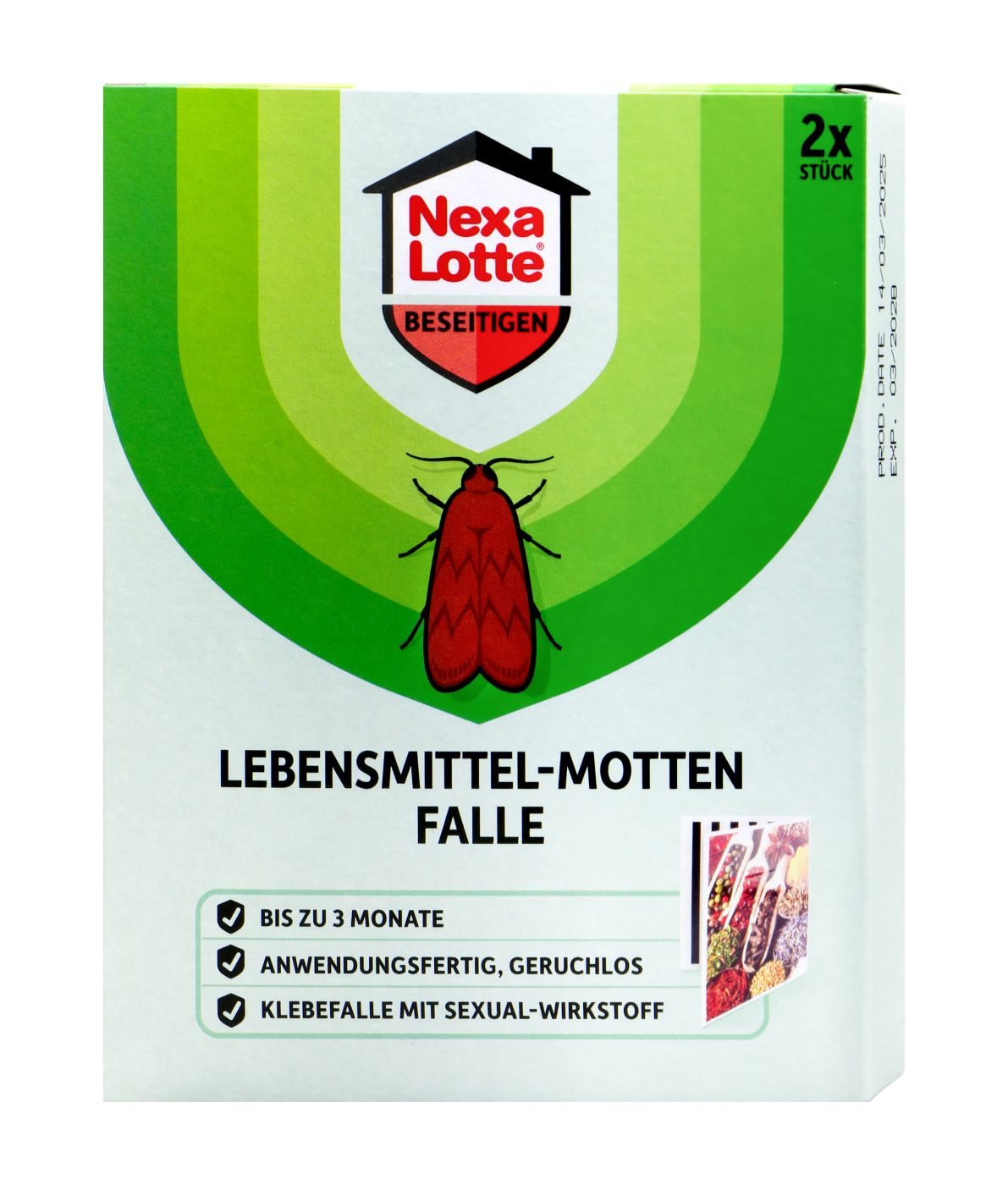 Nexa Lotte Lebensmittel-Mottenfalle - 2 Stück Nexa Lotte Lebensmittel-Mottenfalle - 2 Stück