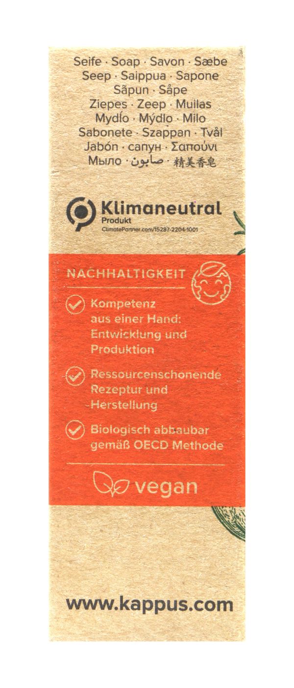Kappus Naturseife Orange-Vanille - 100 g Kappus Naturseife Orange-Vanille - 100 g