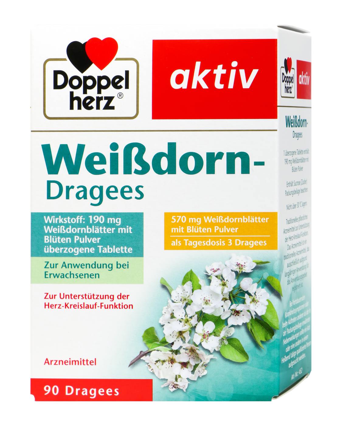 Doppelherz Weißdorn Dragees - 90 Stück Doppelherz Weißdorn Dragees - 90 Stück