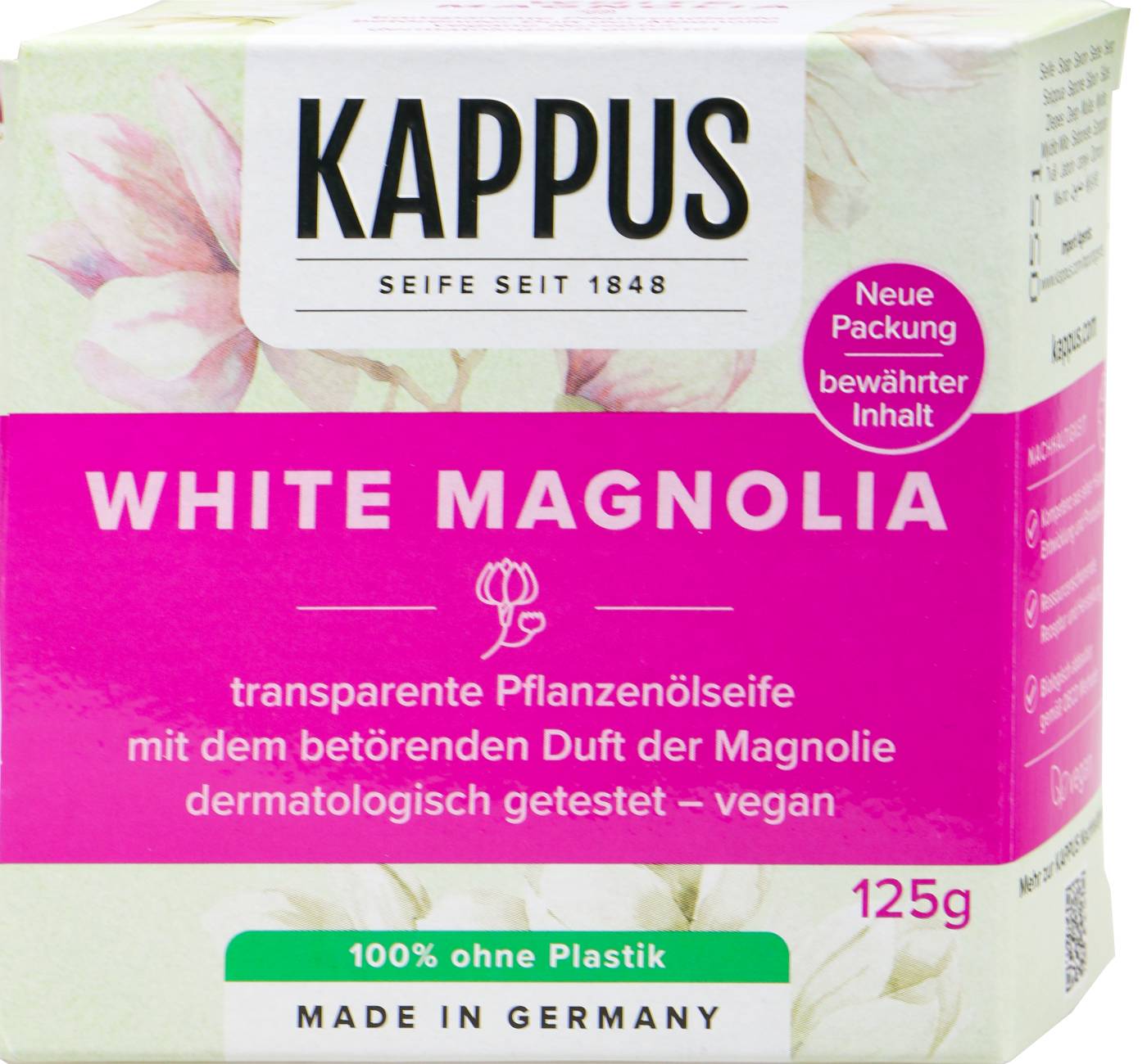 Kappus Seife White Magnolia - 125 g Kappus Seife White Magnolia - 125 g