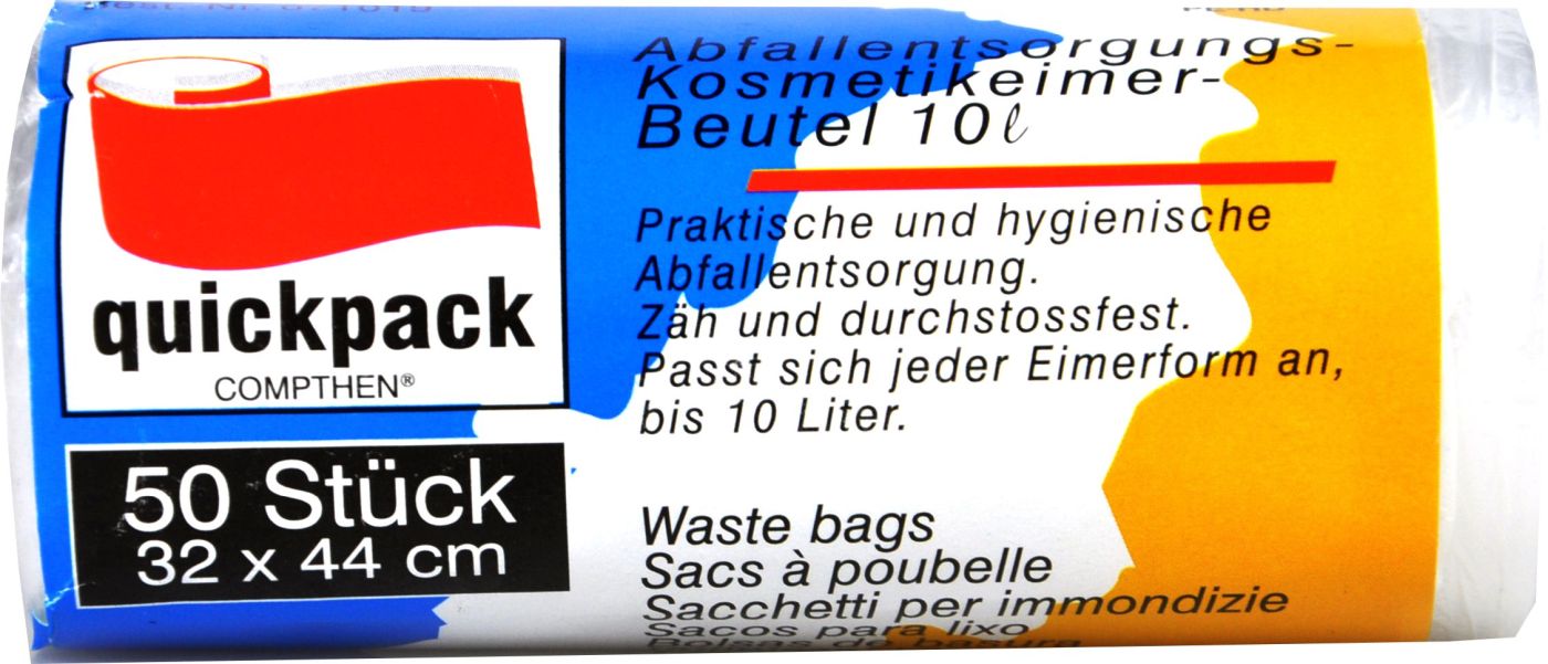 Abfallentsorgung-Kosmetikeimer-Müllbeutel 10 l - 50 Stück