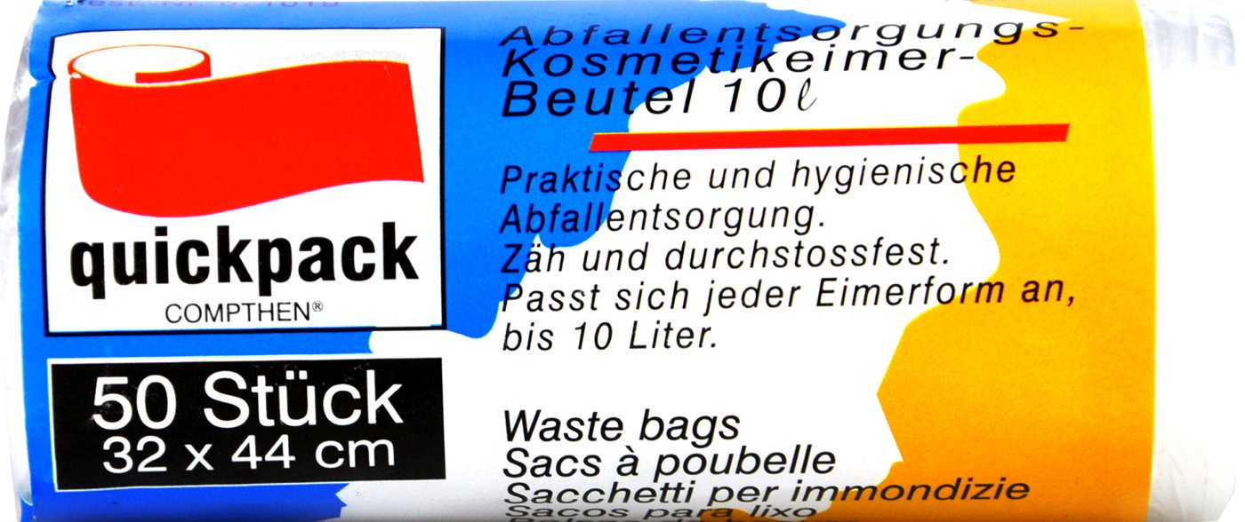 Abfallentsorgung-Kosmetikeimer-Müllbeutel 10 l - 50 Stück Abfallentsorgung-Kosmetikeimer-Müllbeutel 10 l - 50 Stück