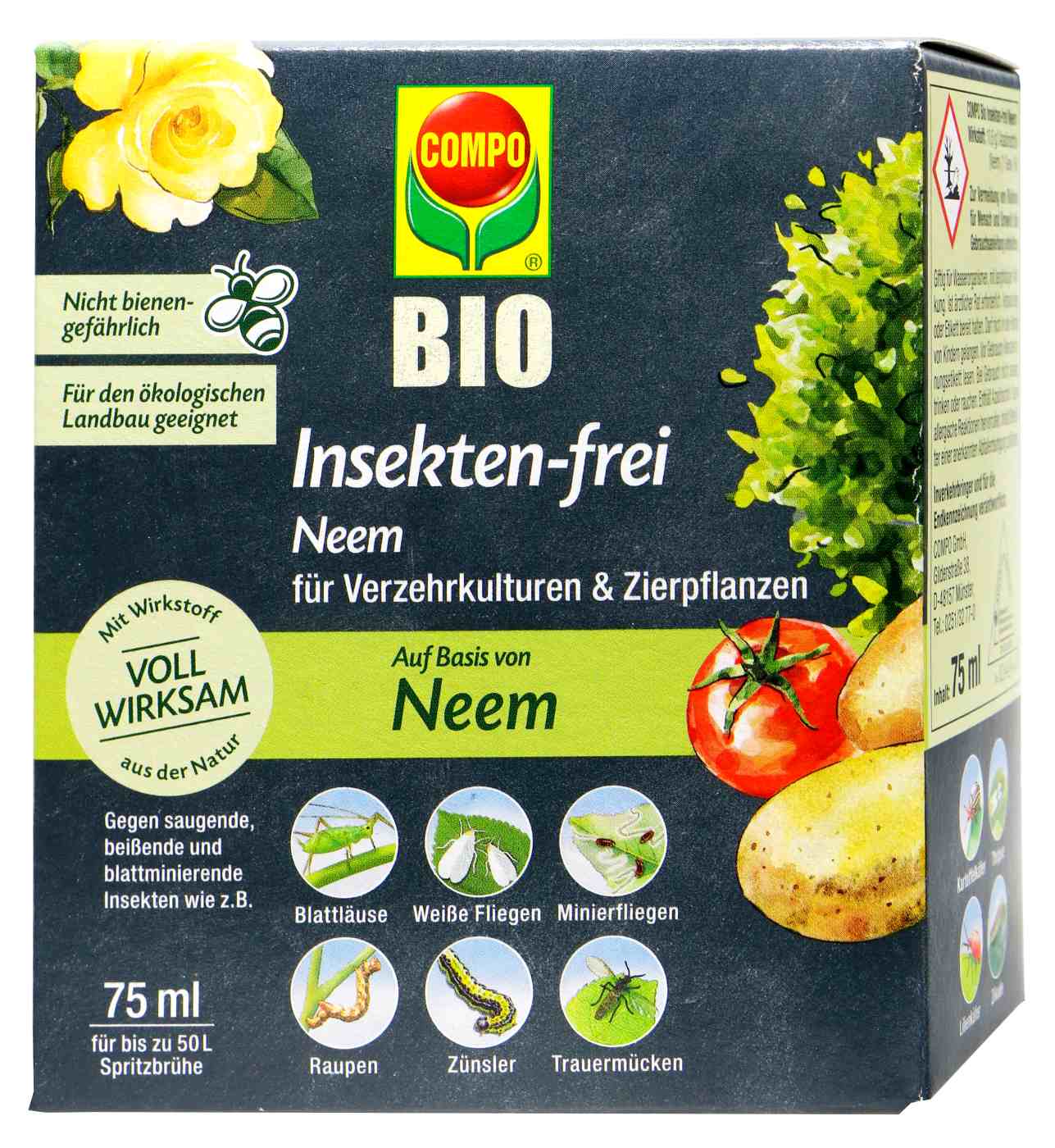 Compo Bio Insekten-frei Neem - 75 ml Compo Bio Insekten-frei Neem - 75 ml