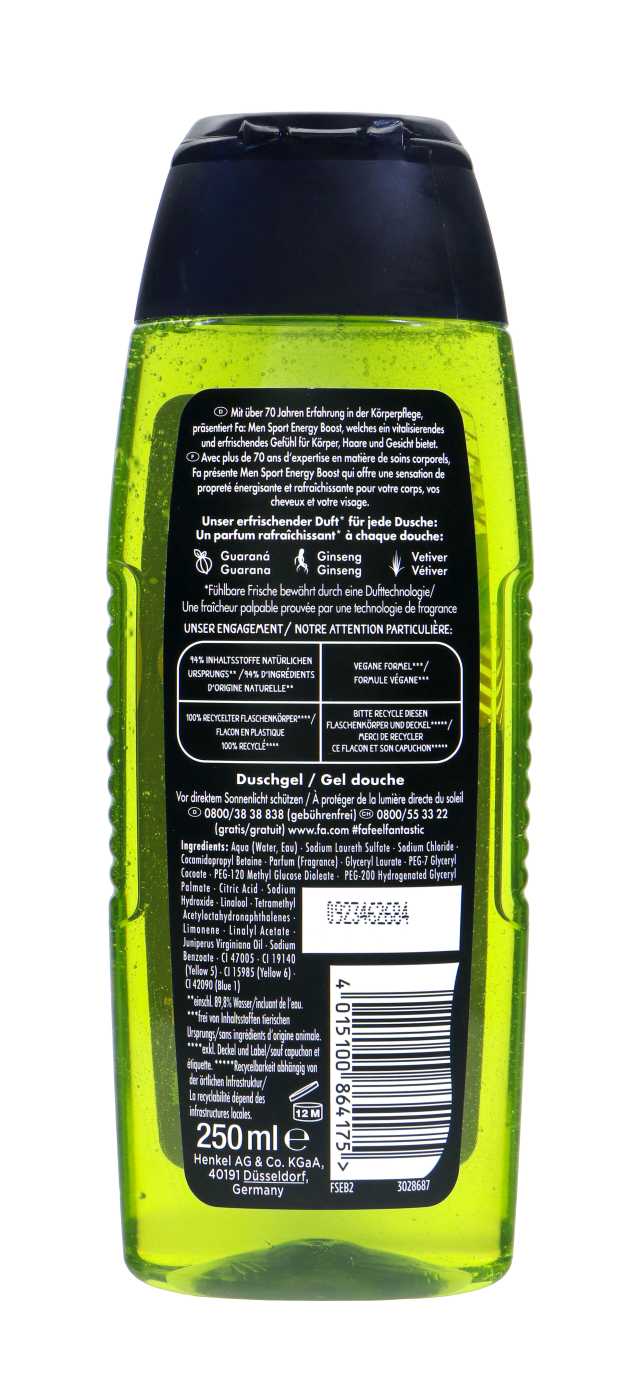 Fa Men Duschgel 3in1 Sport Energy Booster - 250 ml