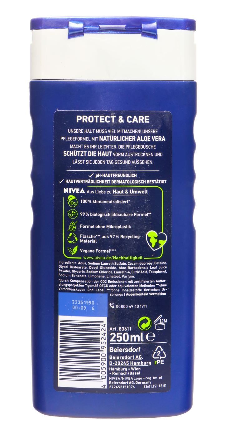 Nivea Men Pflegedusche Protect and Care 3in1 - 250 ml Nivea Men Pflegedusche Protect and Care 3in1 - 250 ml