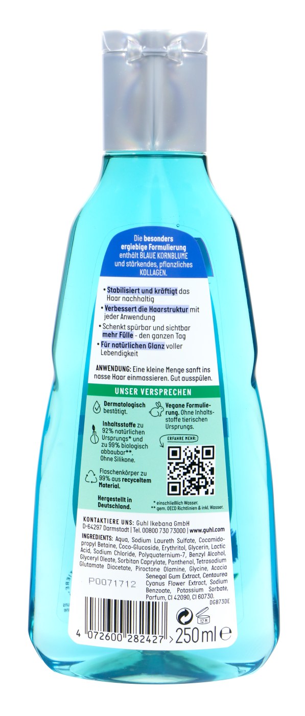 Guhl Shampoo Langzeit Volumen mit Kornblume - 250 ml Guhl Shampoo Langzeit Volumen mit Kornblume - 250 ml