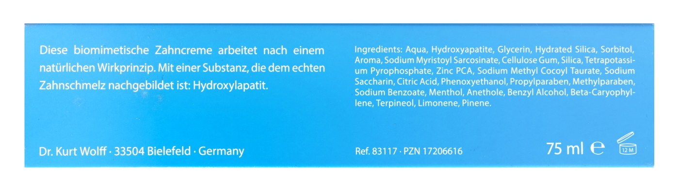 Bioniq Zahncreme ohne Fluor blau - 75 ml