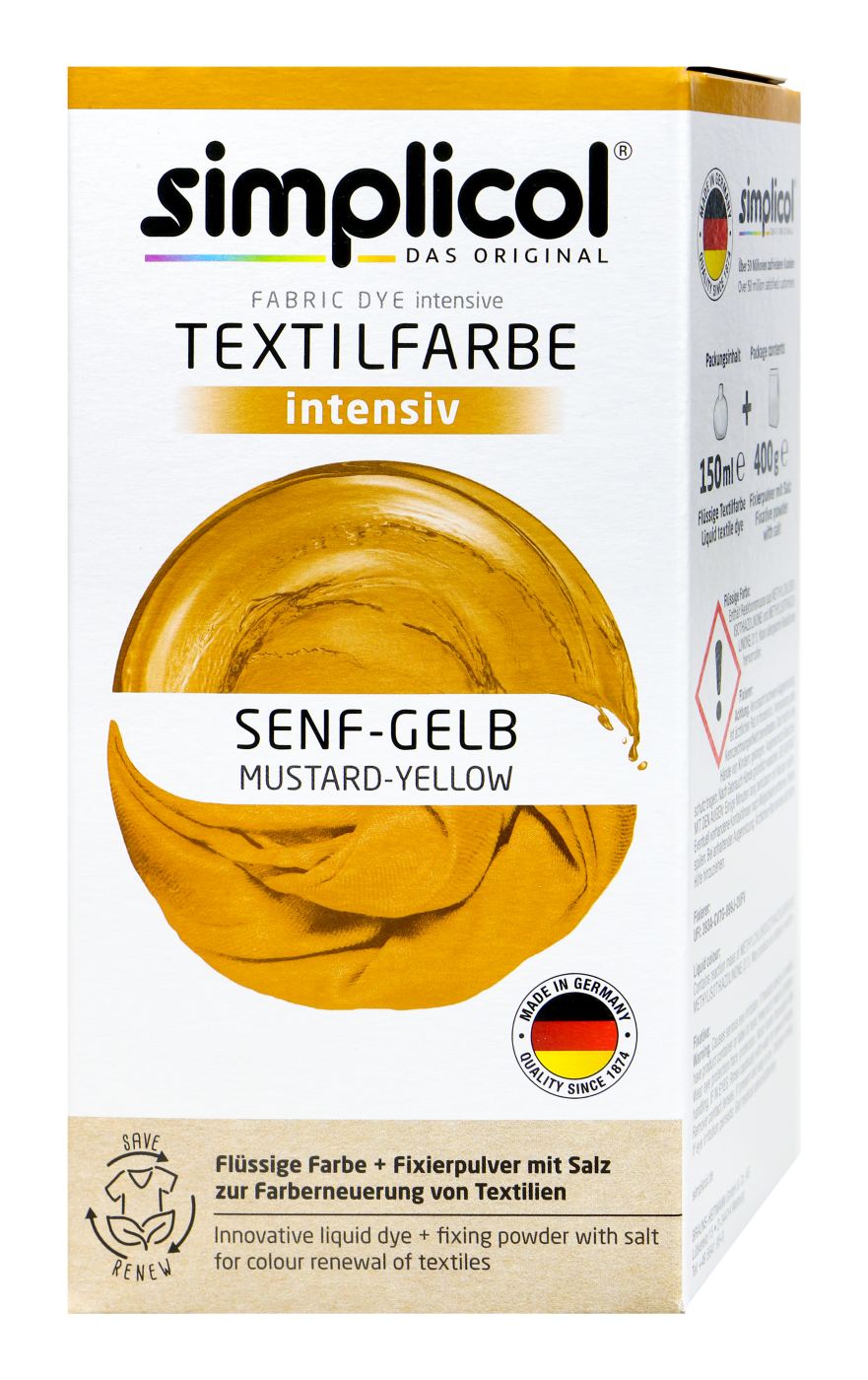 Simplicol Intensiv Senf-Gelb Textilfarbe - 1825 Simplicol Intensiv Senf-Gelb Textilfarbe - 1825