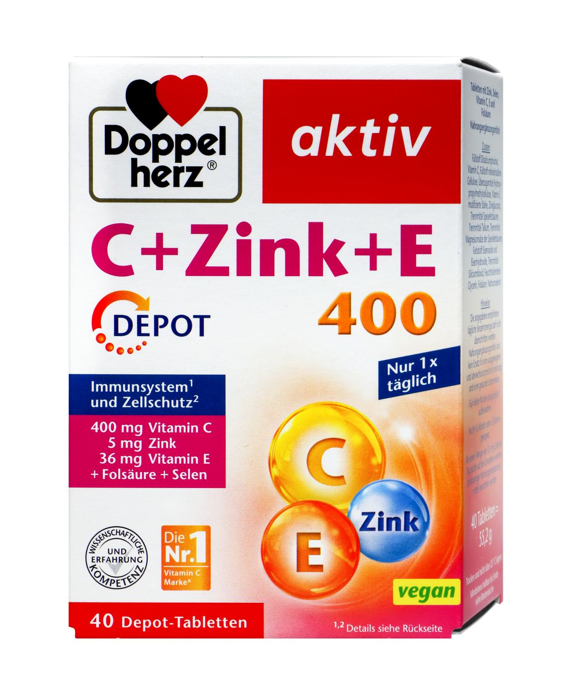 Doppelherz C + Zink+ E Depot - 40 Stück Doppelherz C + Zink+ E Depot - 40 Stück