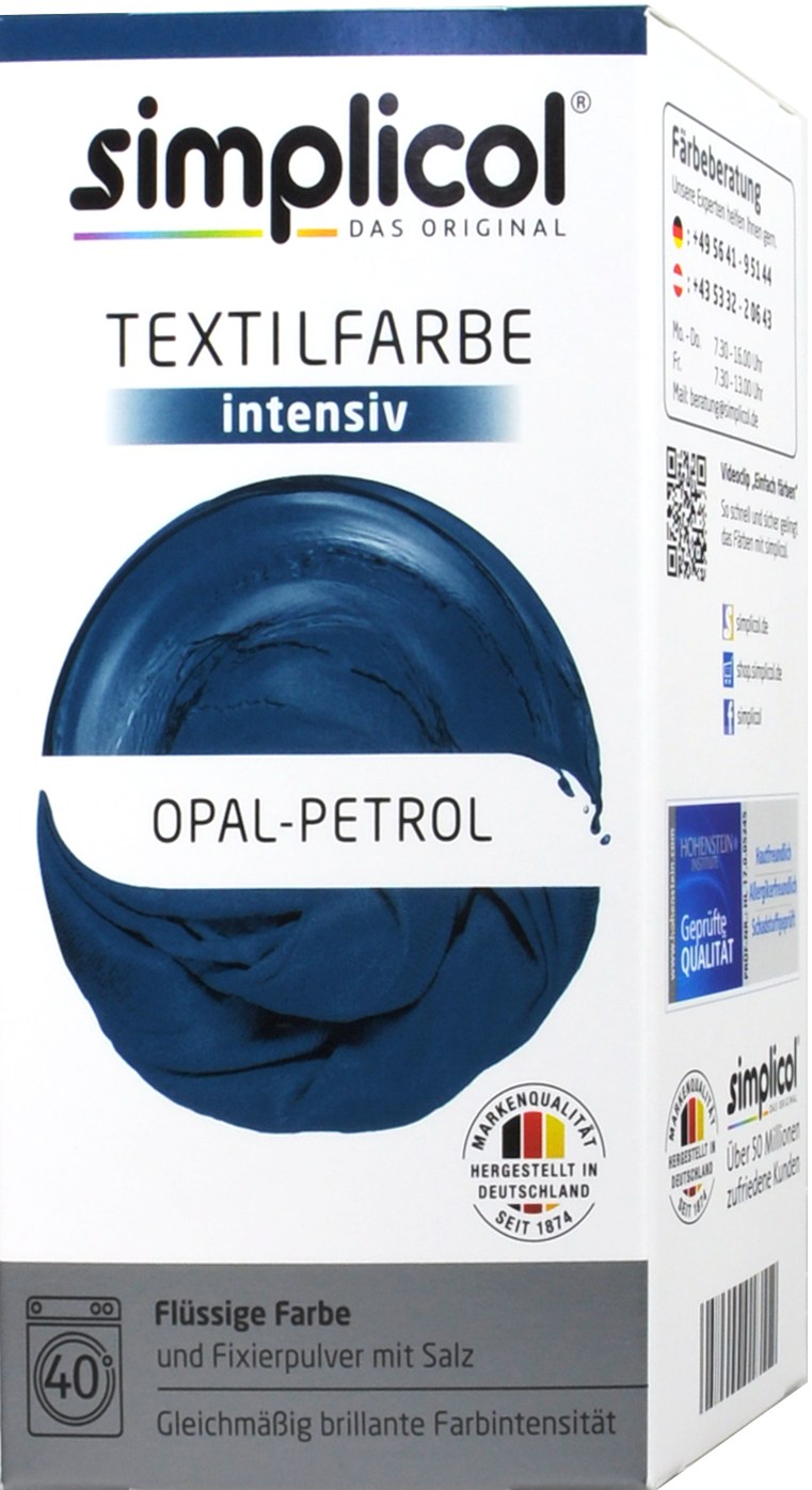 Simplicol Intensiv Opal-Petrol Textilfarbe - 1811 Simplicol Intensiv Opal-Petrol Textilfarbe - 1811