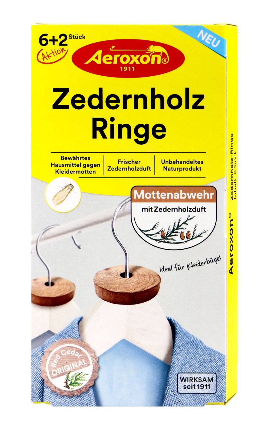 Aeroxon Zedernholzringe - 8 Stück Aeroxon Zedernholzringe - 8 Stück