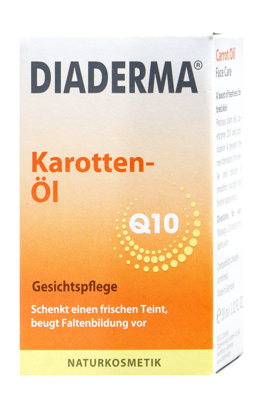 Diaderma Karotten-Öl Plus Q10 - 30 ml Diaderma Karotten-Öl Plus Q10 - 30 ml
