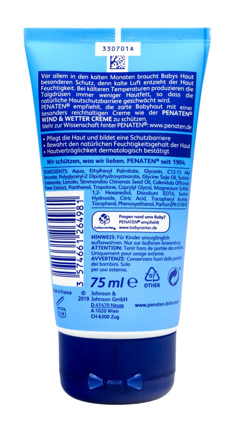 Penaten Wind- und Wettercreme mit Calendula - 75 ml Penaten Wind- und Wettercreme mit Calendula - 75 ml
