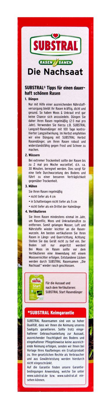 Substral Rasensamen Die Nachsaat für 50 qm - 1,0 kg Substral Rasensamen Die Nachsaat für 50 qm - 1,0 kg