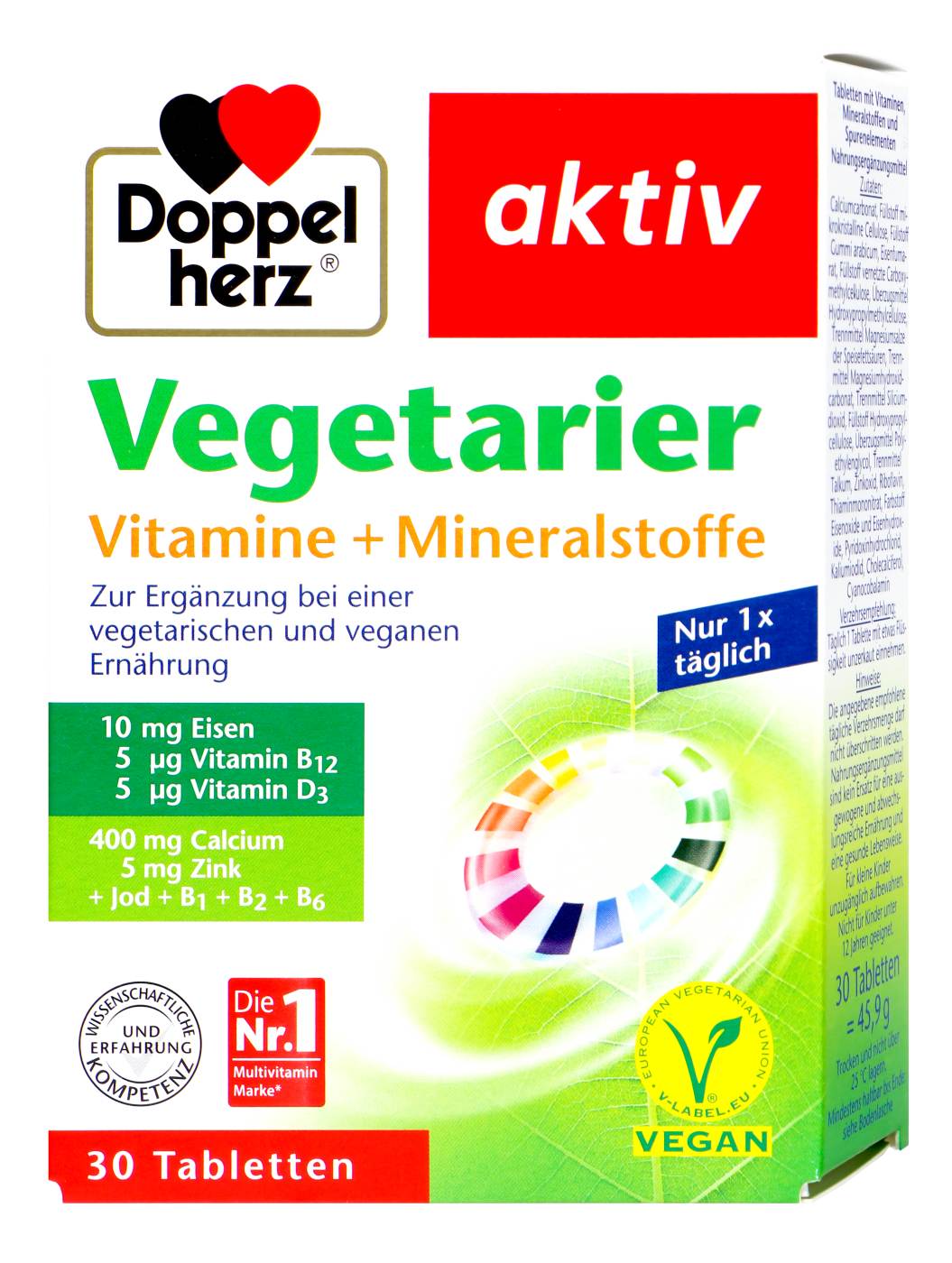 Doppelherz Vegetarier Vitamin und Mineralstoffe - 30 Stück Doppelherz Vegetarier Vitamin und Mineralstoffe - 30 Stück